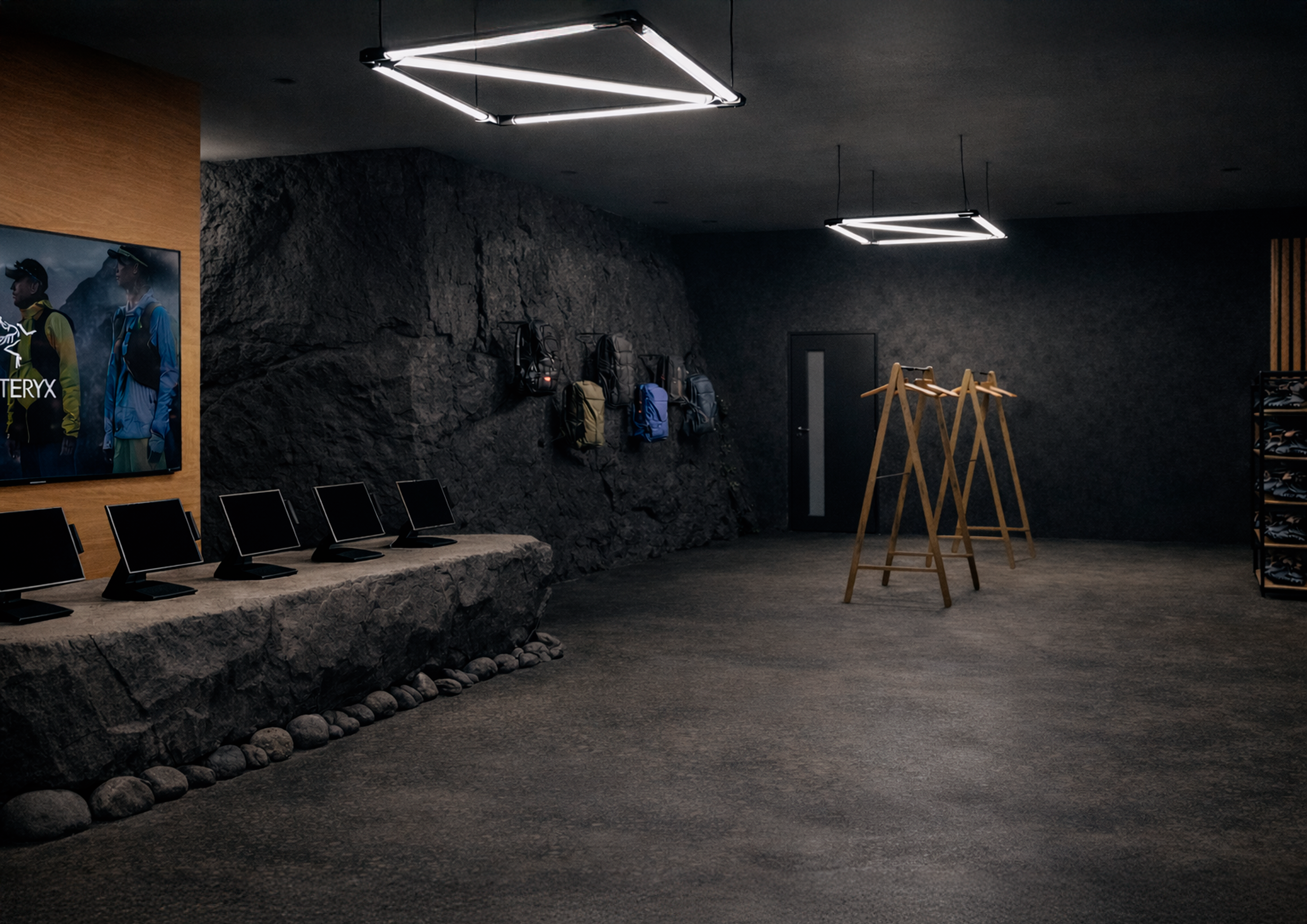 Arc'teryx Store Interior - Backpacks