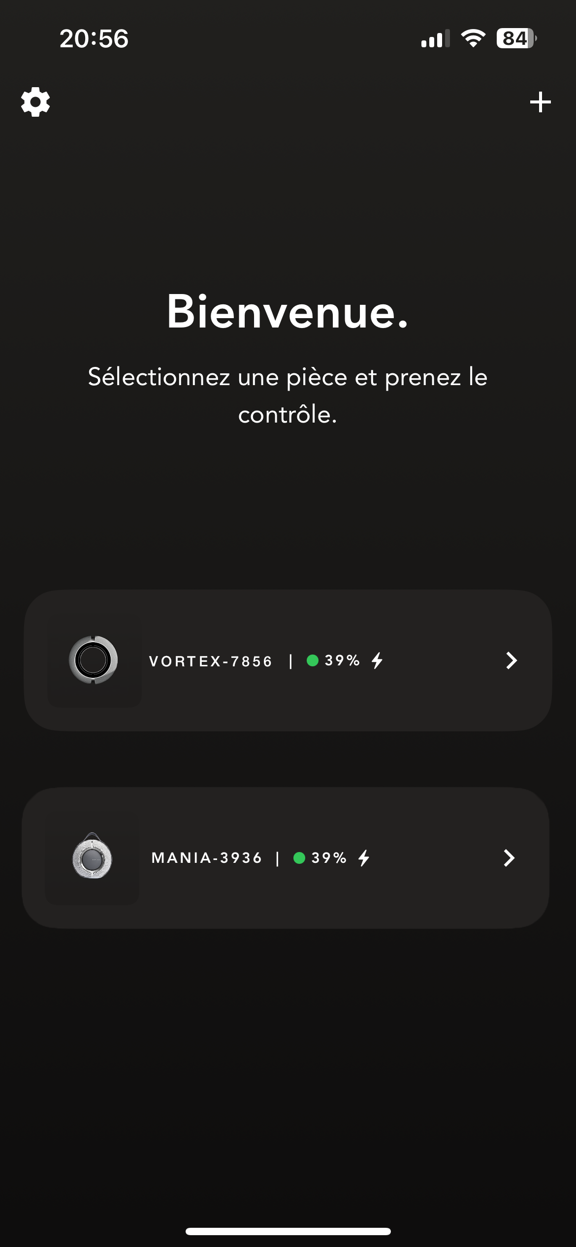 Devialet Vortex — Interface application