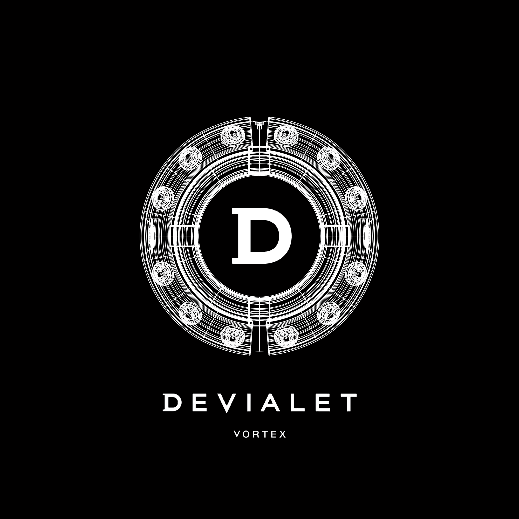 Devialet Vortex — Wireframe logo