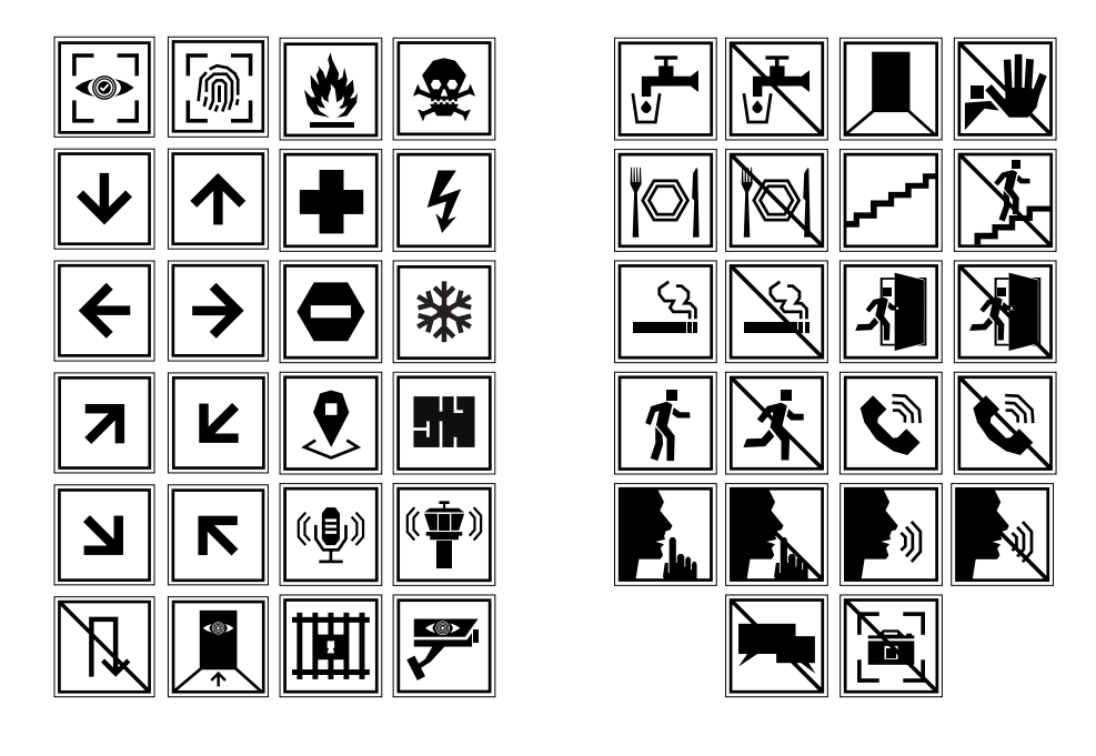 Miniamour - Pictogrammes securite