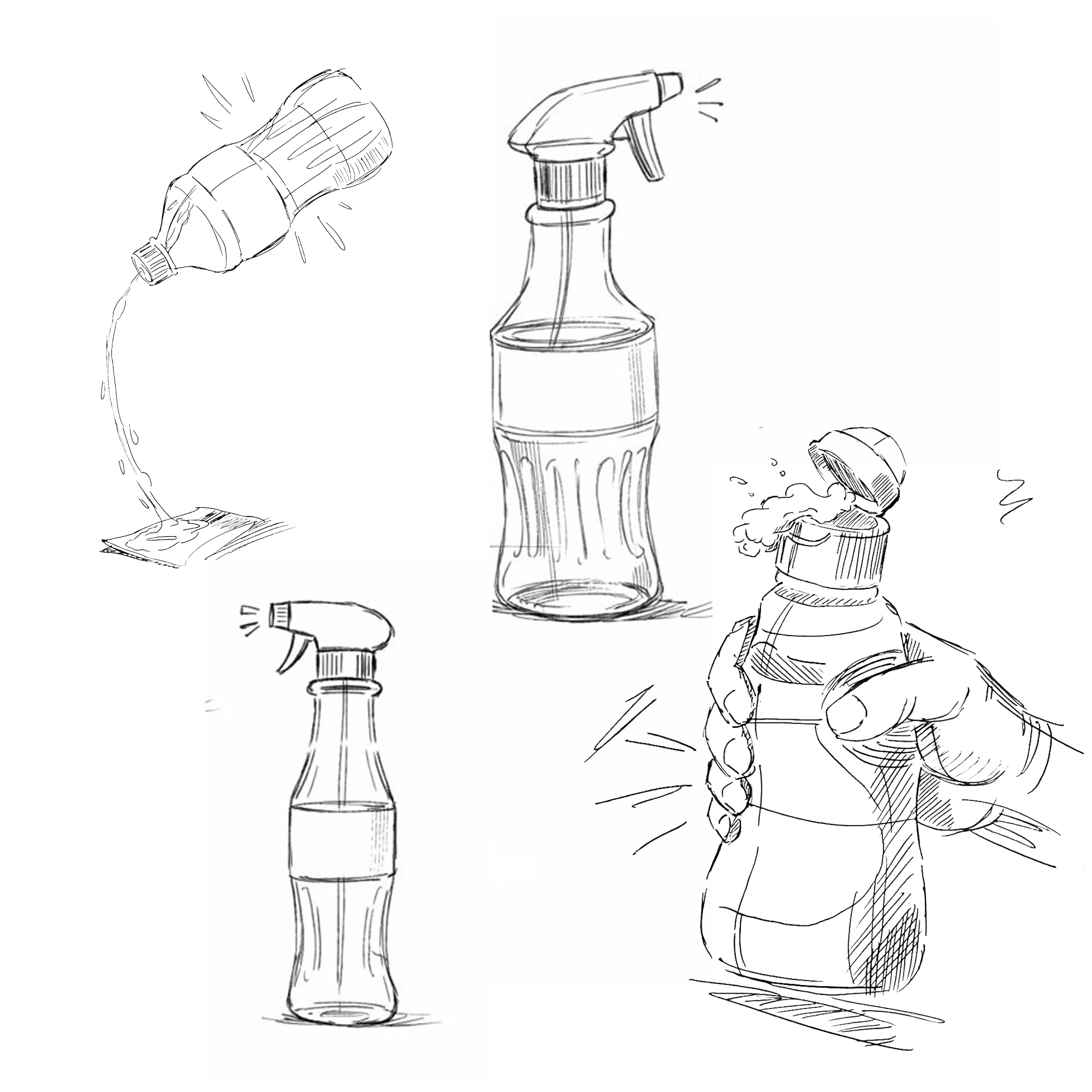 Red Sparks Design Sketches